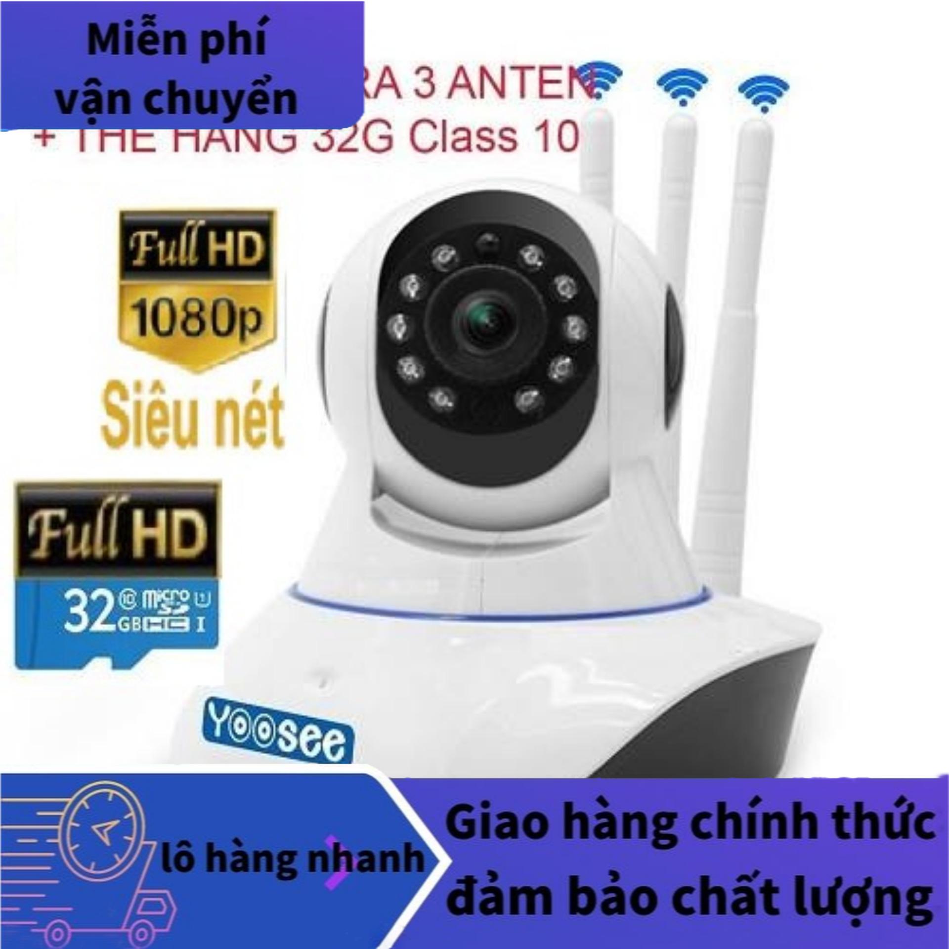 Camera IP Wifi 3 Râu xoay 360 độ, độ phân giải FULL HD 2.0MP 1920x1080p Không Dây,Camera trong nhà,ngoài trời Camera hồng ngoại tích hợp ghi âm,lưu trữ dữ liệu