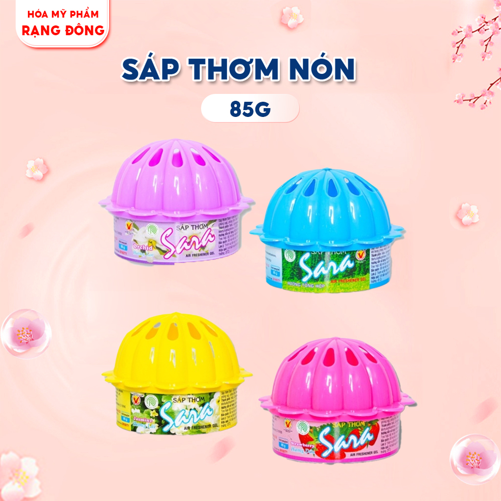 Sáp Thơm Phòng Ngủ Sara Nón 85g Khử Mùi Làm Thơm Phòng, Xe Ô Tô, Tủ Quần Áo, Nhà Vệ Sinh, Toilet...
