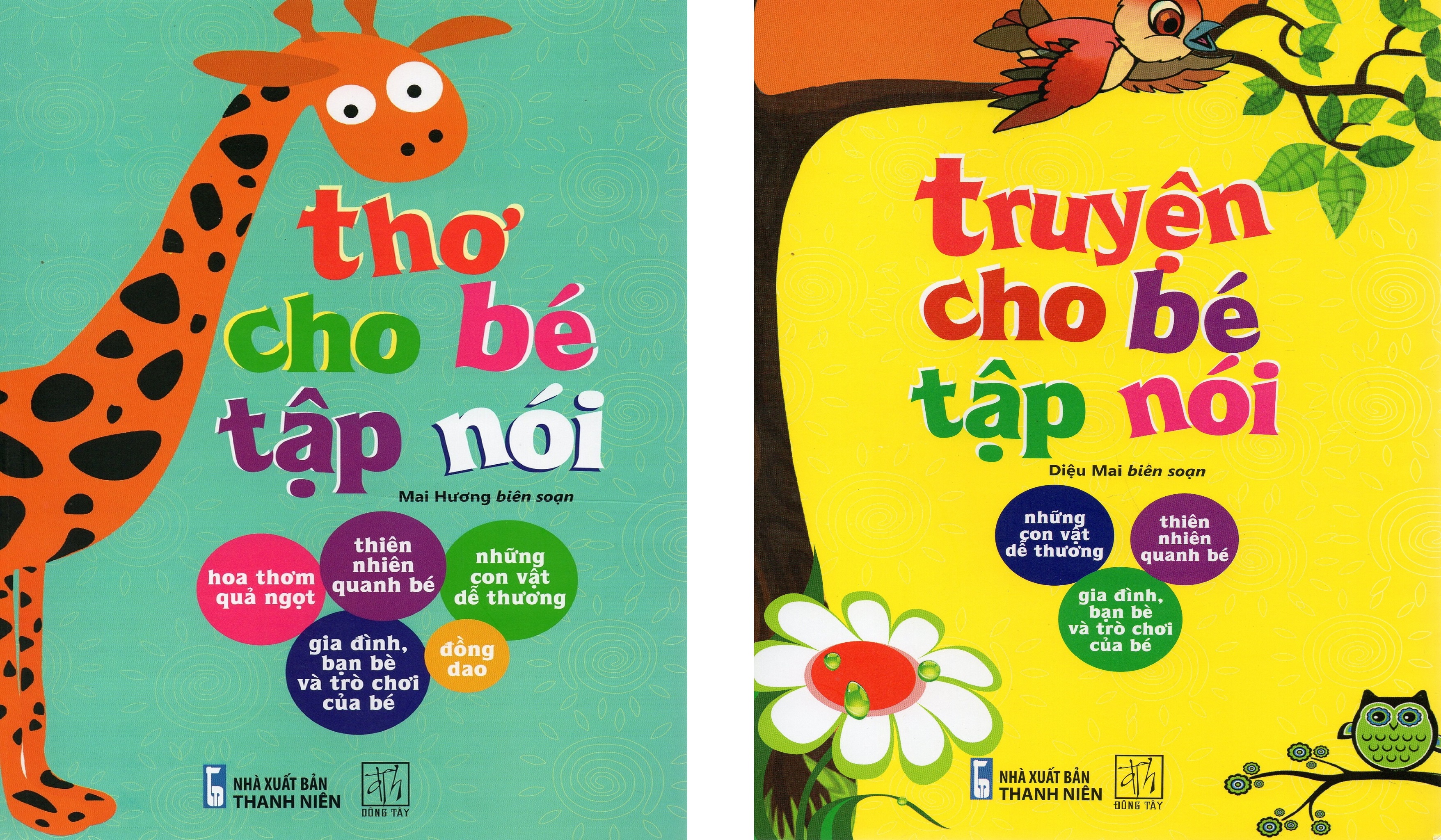 Thơ cho bé tập nói và Truyện cho bé tập nói - Bộ 2 cuốn