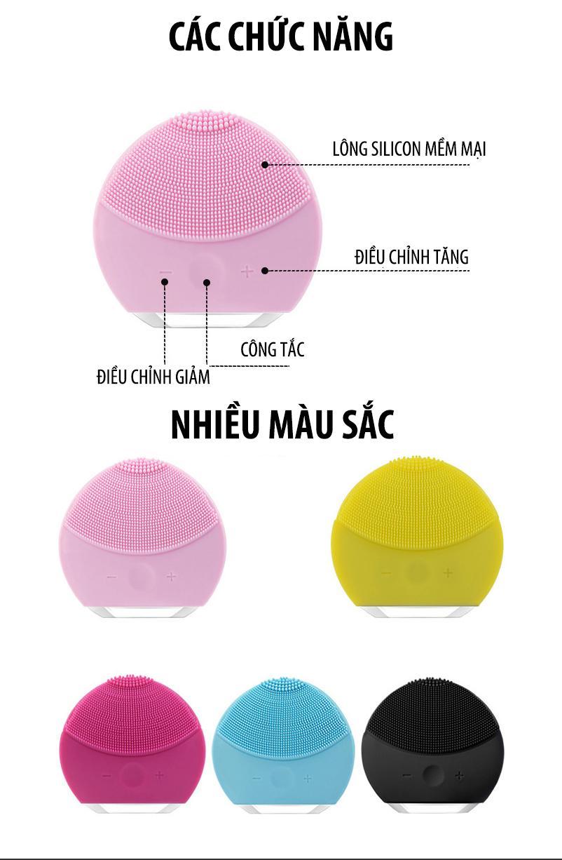 Máy rửa mặt fore ver luna mini 2 bọc silicon cao cấp