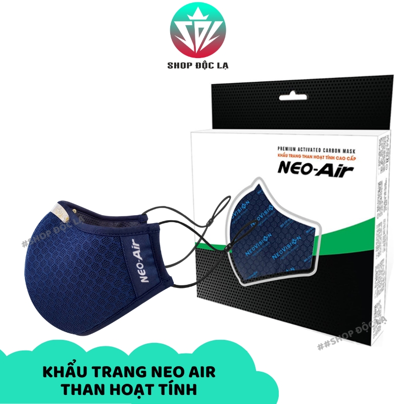 Khẩu trang NEO AIR Than Hoạt Tính  Cao Cấp 7 Lớp