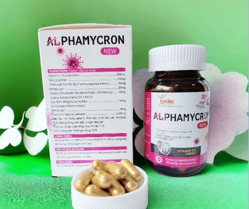 Viên uống ALPHAMYCRON 30 Viên Hỗ trợ bổ sung vitamin, giúp tăng sức đề kháng