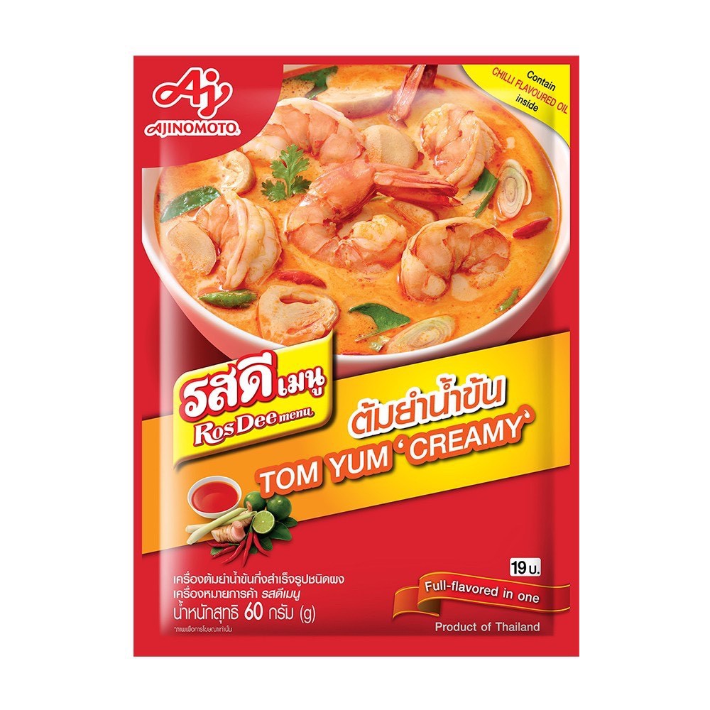 Gia vị canh tom yum creamy thái lan giá sốc gói gia vị rosdee tom yum creamy 60g