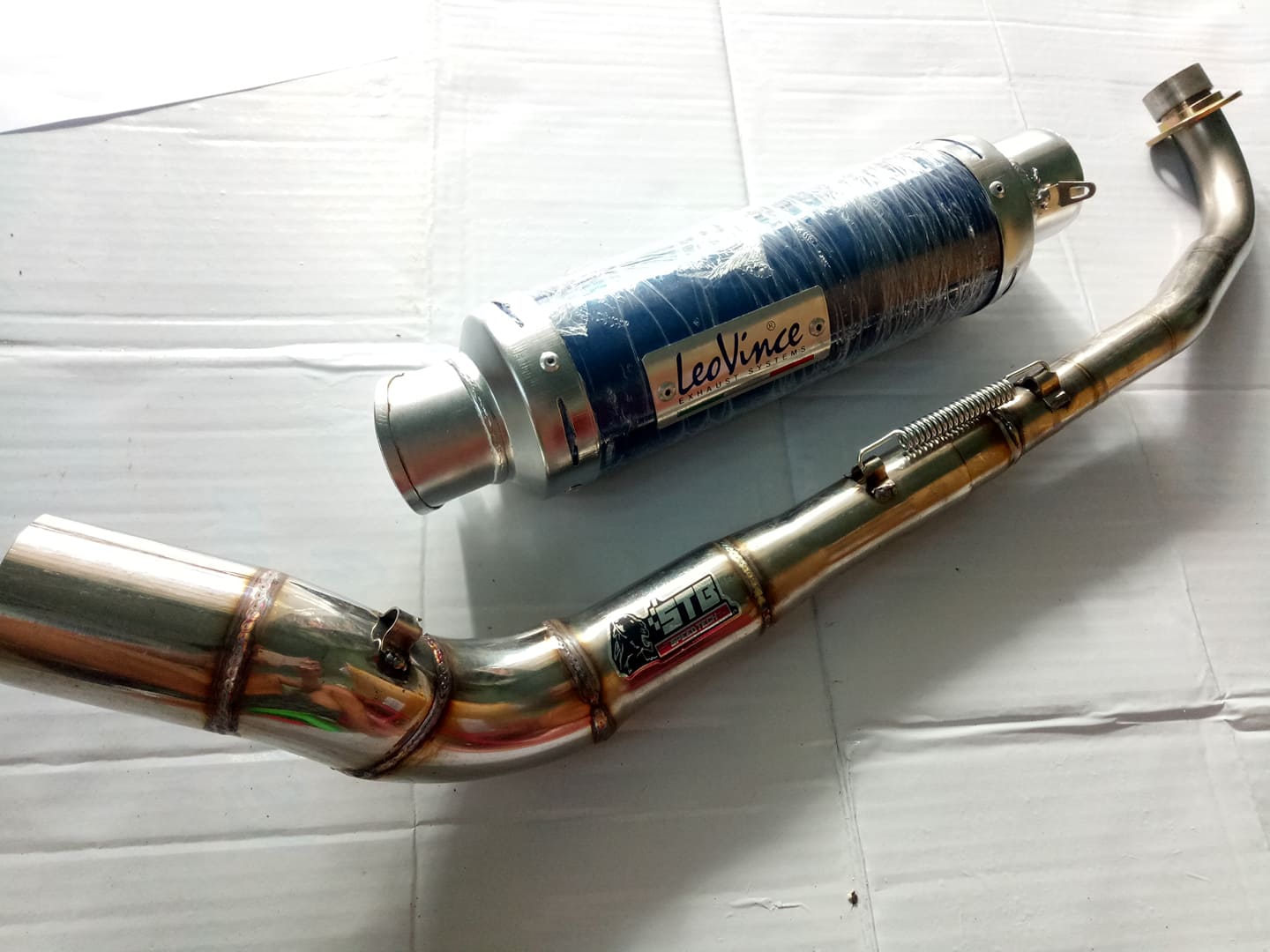 PÔ LEOVINCE FUL CỔ 2 KHÚC CÁC DONG XE SIRIUS-JUPITER.