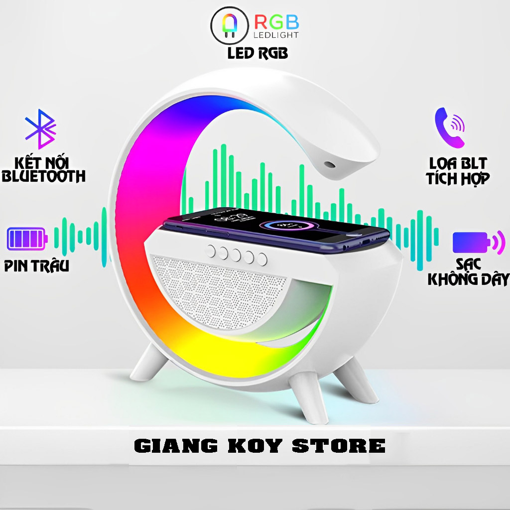 Loa g Bluetooth 7 mầu kiêm sạc không dây