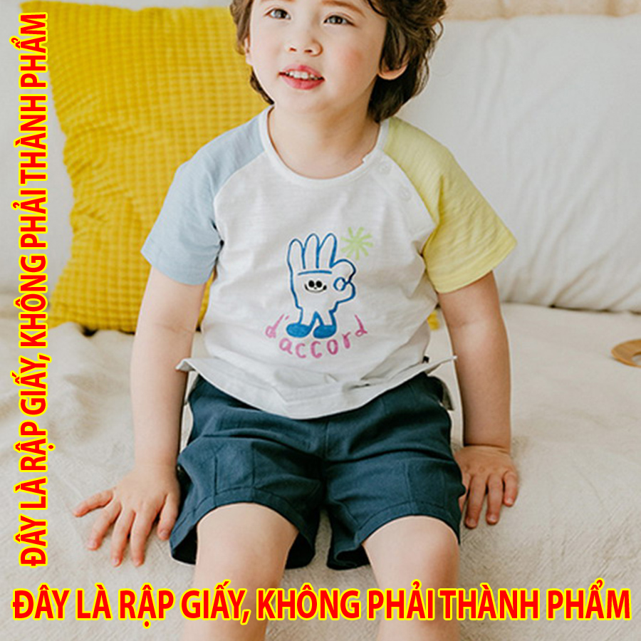 Rập Giấy LP003 - Bộ Raglan Quần xếp ly kiểu lạ