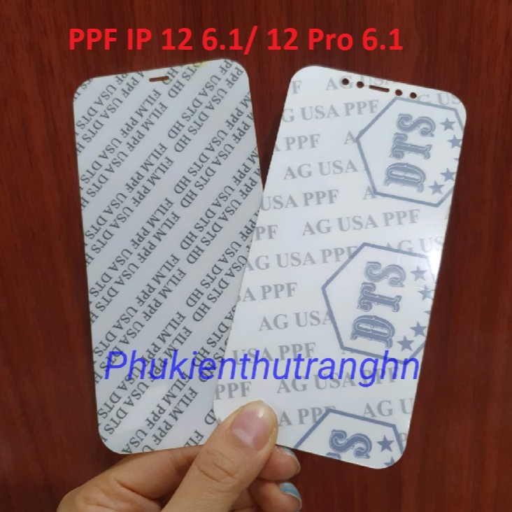 Miếng Dán PPF mặt trước trong suốt và nhám chống vân tay cho IPhone 12 (6.1) / iphone 12 Pro (6.1) - tự phục hồi vết xước