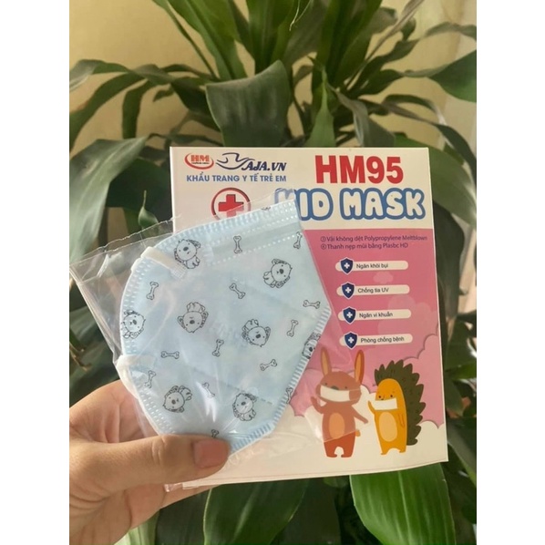 Khẩu trang n95 mask trẻ em ko van dễ thương