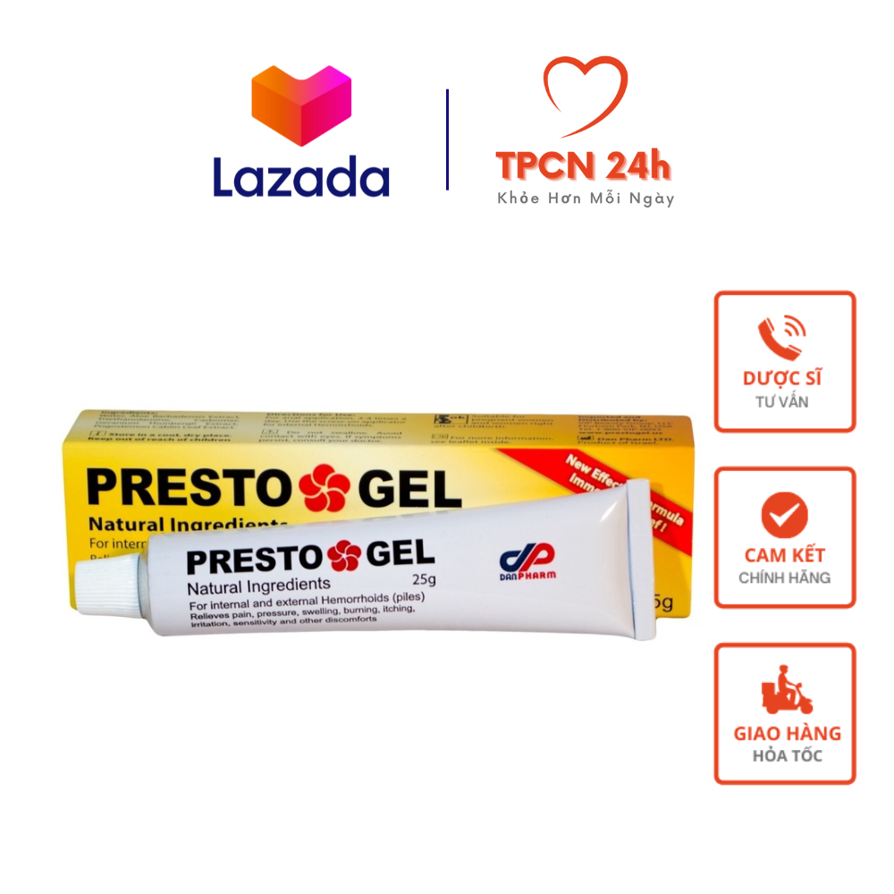 Presto Gel - Gel bôi trĩ Nhập khẩu Israel