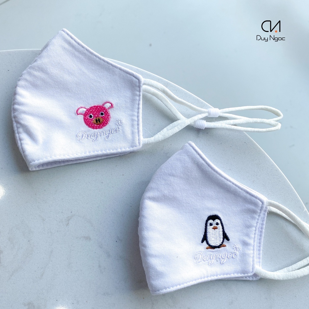 Khẩu Trang Vải Trẻ Em Cute Kids Duy Ngọc Cao Cấp, dành cho bé từ 1-2 tuổi (8687)