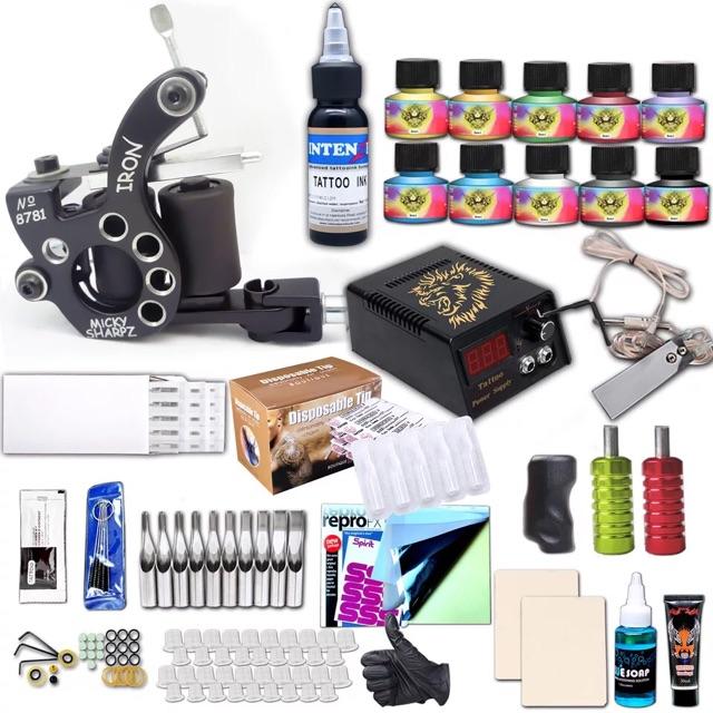 BỘ MÁY XĂM TATTOO 20 CHI TIẾT MÁY XĂM HÌNH