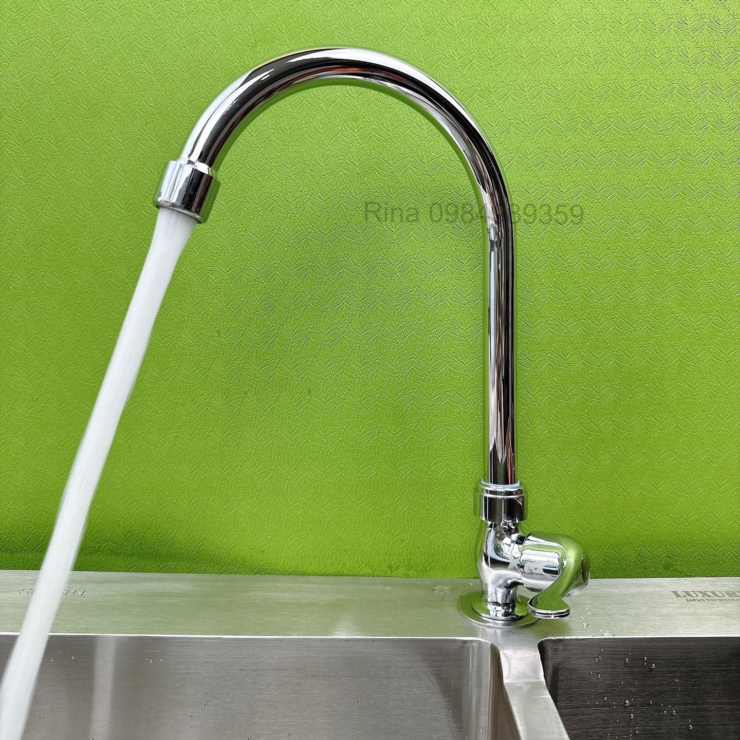 Vòi rửa chén bát lạnh rina rn6026 vòi rửa chén lạnh xi bóng cao cấp xoay 360 chén lạnh thau tốt bền giá rẻ