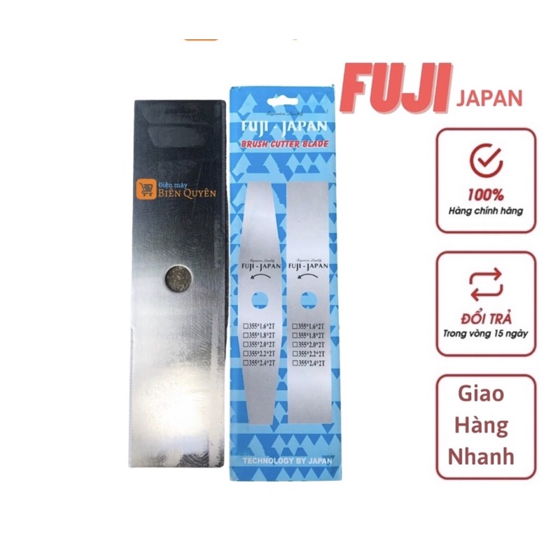 Dao cắt cỏ fuji japan vuông vát dày 1.6/2.0/2.4x355x2t