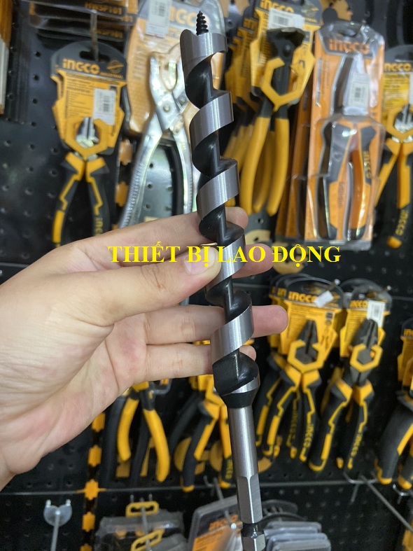 Mũi khoan gỗ dạng xoắn ốc 20x235mm ingco dbw3222001