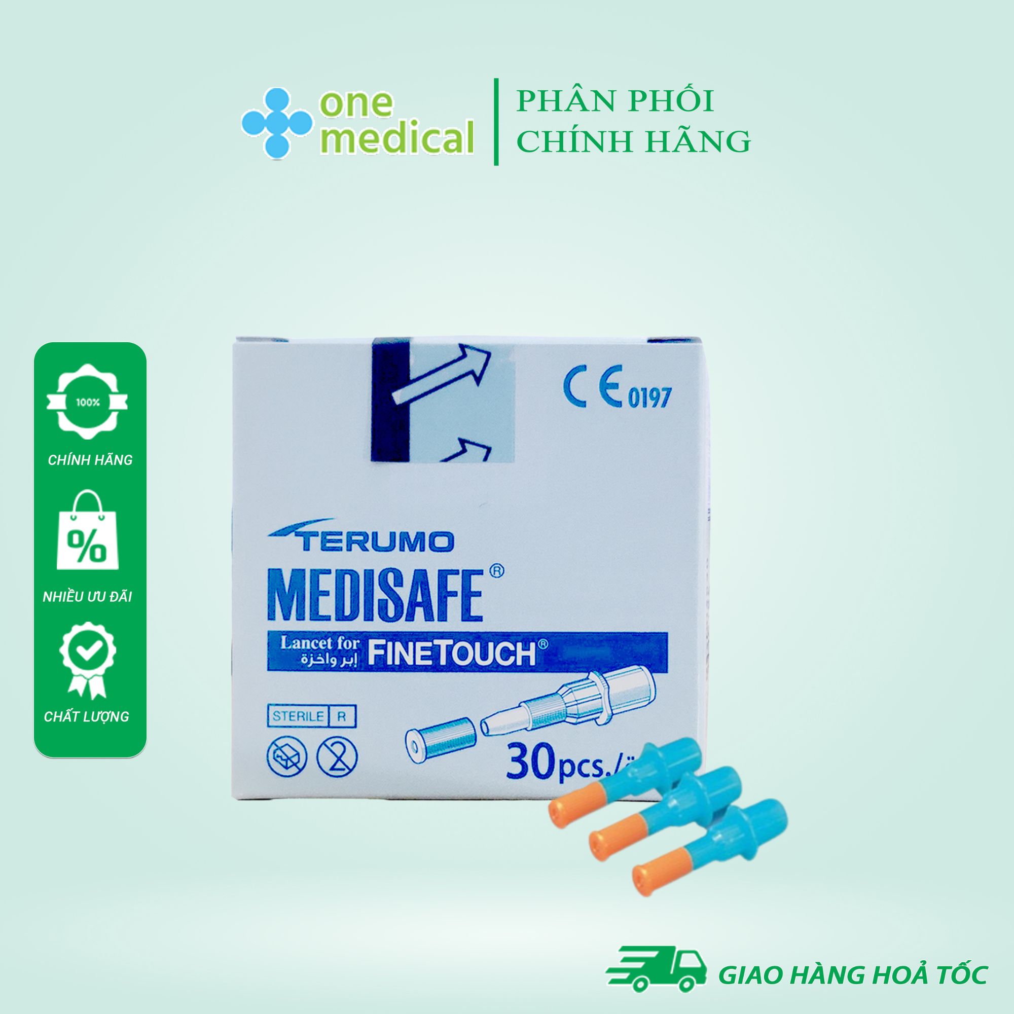 Kim Chích Máu Terumo Nhật Bản Hộp 30 Chiếc Dành Cho Máy Terumo Medisafe, Hàng Chuẩn Chính Hãng