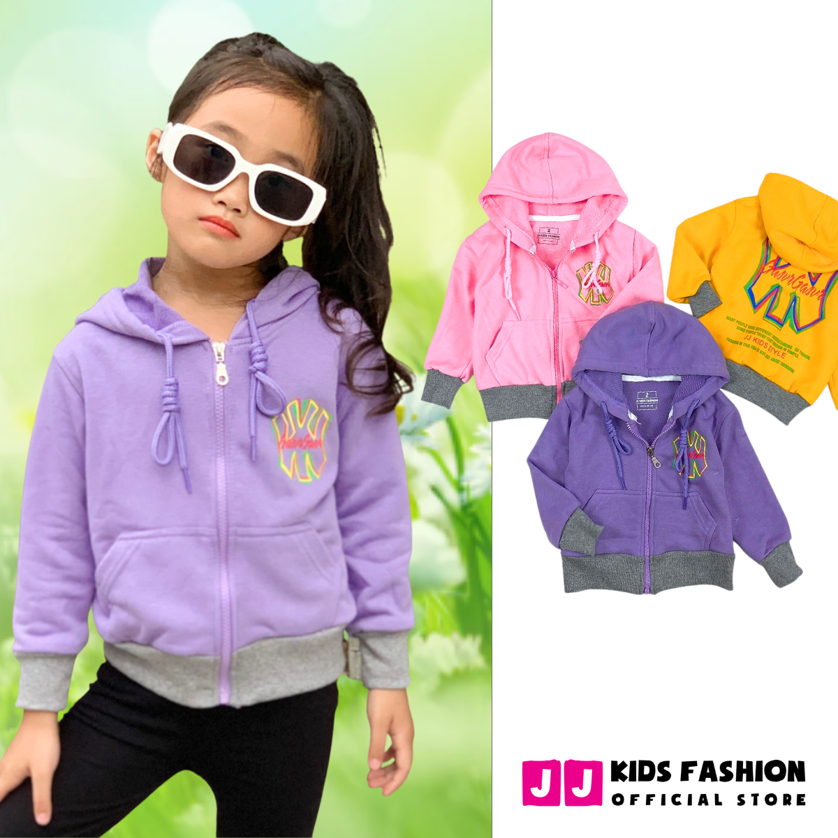 Áo khoác cho bé trai, bé gái, áo khoác thun cotton co giản, năng động, thoái mái | FREESHIP MAX - JJ Kids Fashion