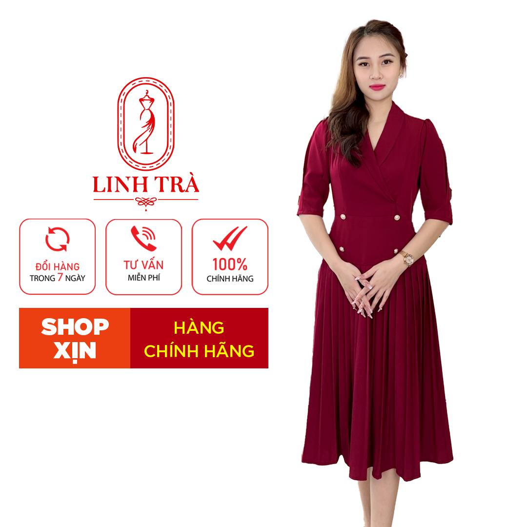 Những mẫu đầm quý bà họa tiết nhẹ nhàng phù hợp với độ tuổi trung niên   The dress Trang phục trang trọng Voan