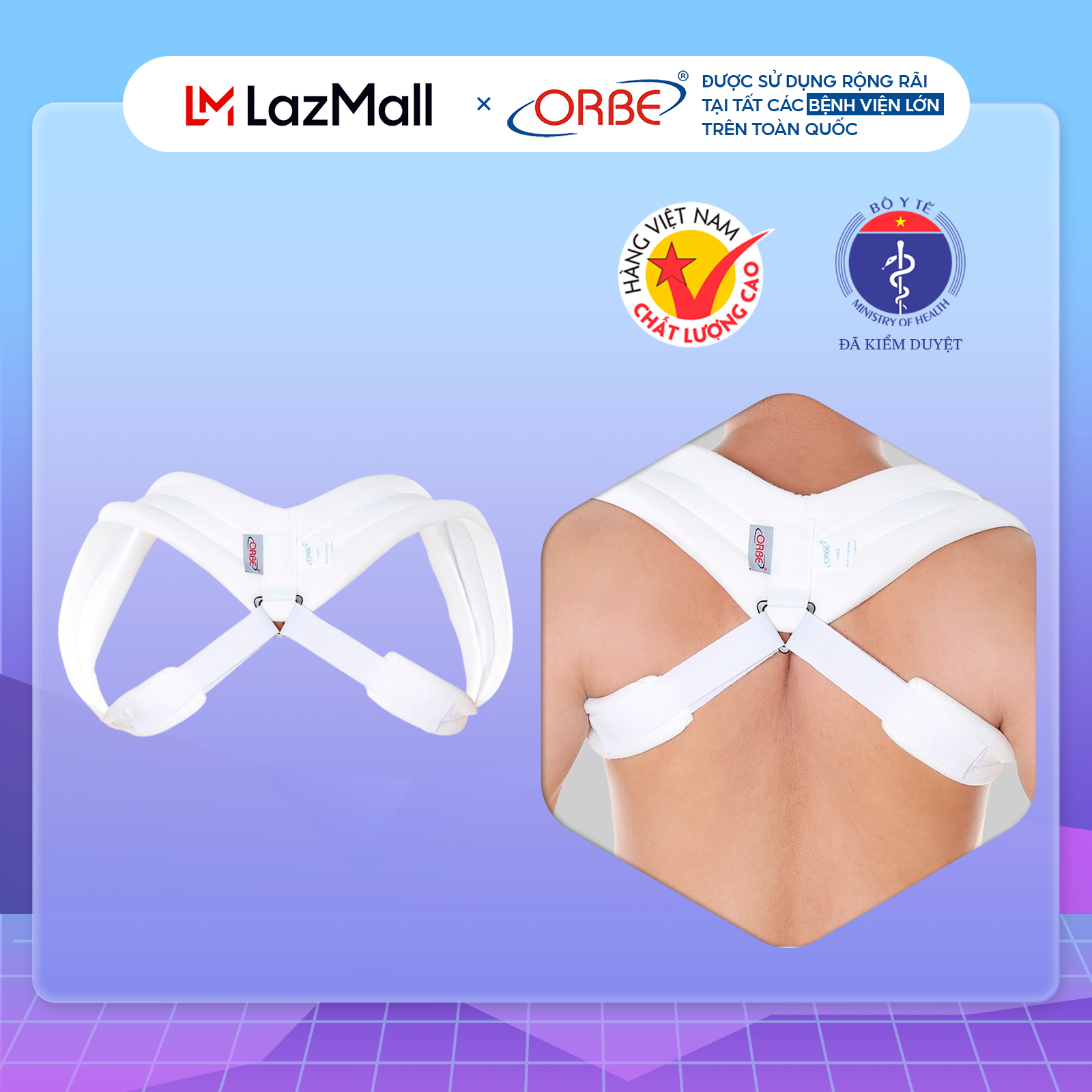 Đai số 8 orbe neo ép, cố định xương đòn