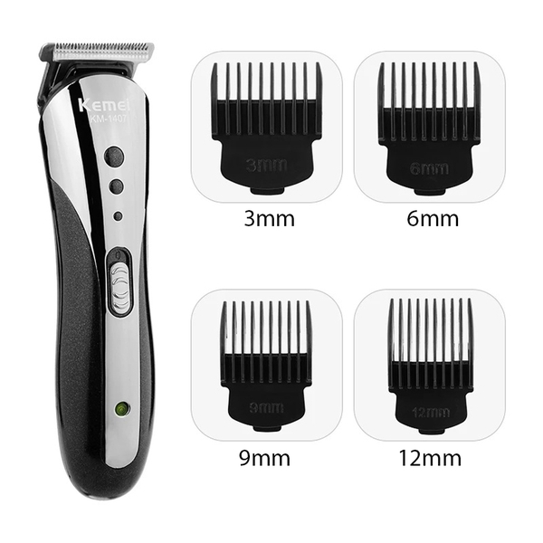 Tông đơ cắt tóc kiêm máy cạo râu Kemei KM-1407