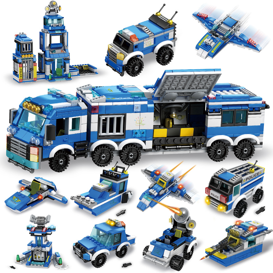 Đồ chơi trí tuệ - mô hình đồ chơi lắp ráp lego robot xe cảnh sát