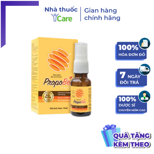 Xịt họng keo ong Propobee spray chai 15ml hết đau rát họng, viêm họng, ho nhanh chóng