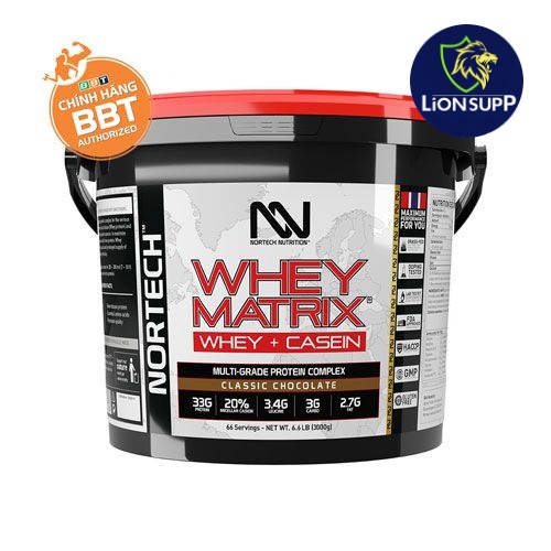 Whey matrix 66sv whey + casein hấp thu trải dài - chính hãng bbt - whey protein organic - whey protein grass-fed