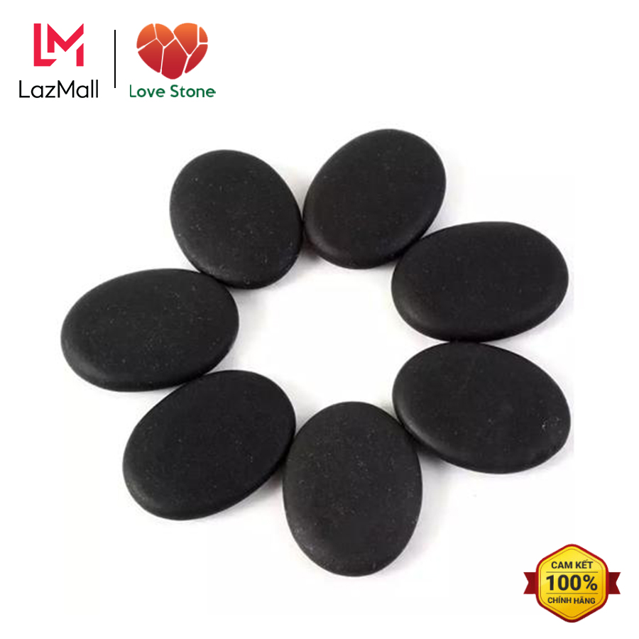 Combo 2 viên đá oval nóng massage lưng