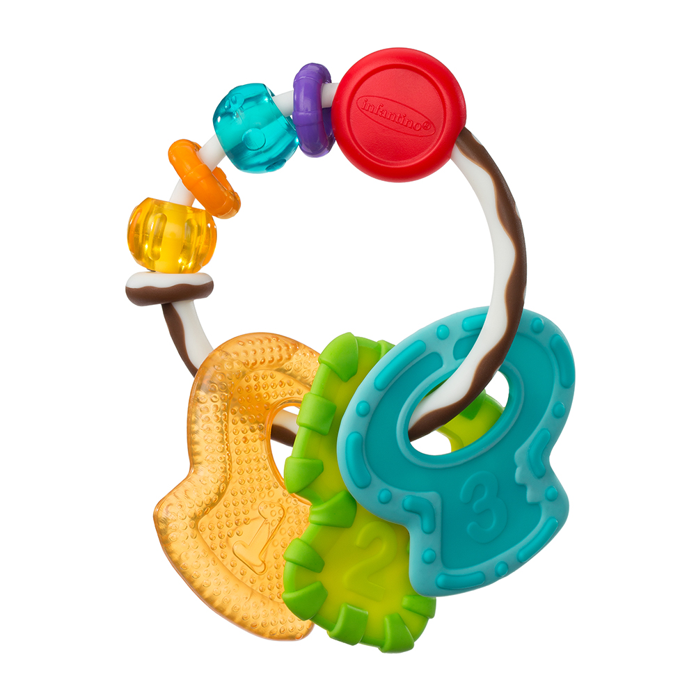 Gặm nướu cho bé hình chùm chìa. khoá infantino - cool & chew teether keys
