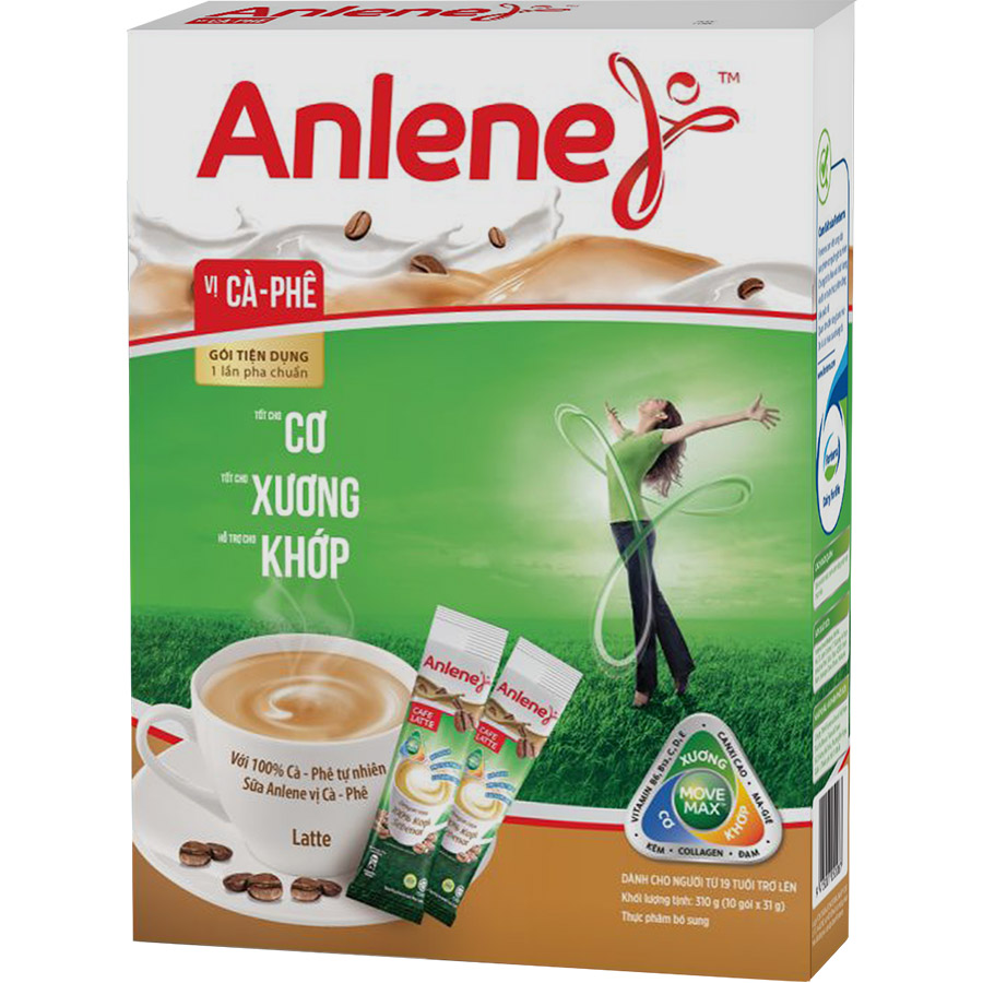 Sữa bột anlene cà phê hộp 310g