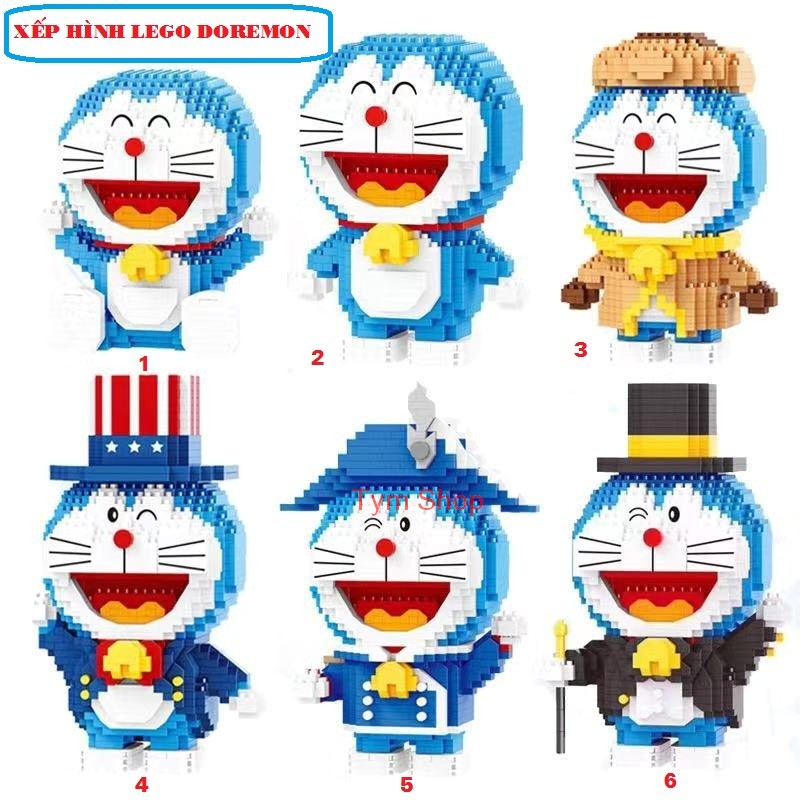 Đồ chơi xếp hình Lego doremon Badoly Mẫu xếp hình lego cho bé đồ chơi trẻ em Doremon Nanoblock Mẫu lắp ráp cho bé