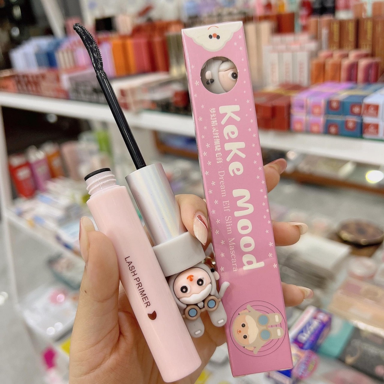 Mascara Chải Mi Cong Không Thấm Nước - làm dài và dày mi Keke Mood