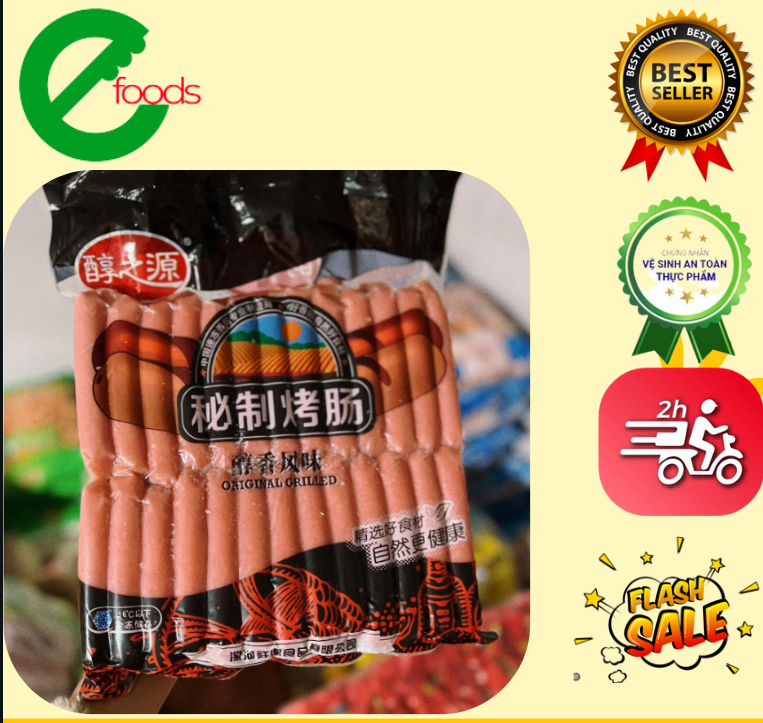 Xúc Xích Quốc Dân Xúc Xích Ngọt Xúc Xích Nướng Xúc Xích Rắc Muối Ớt 500G -2KG (Chọn giao hàng 2h giúp shop)