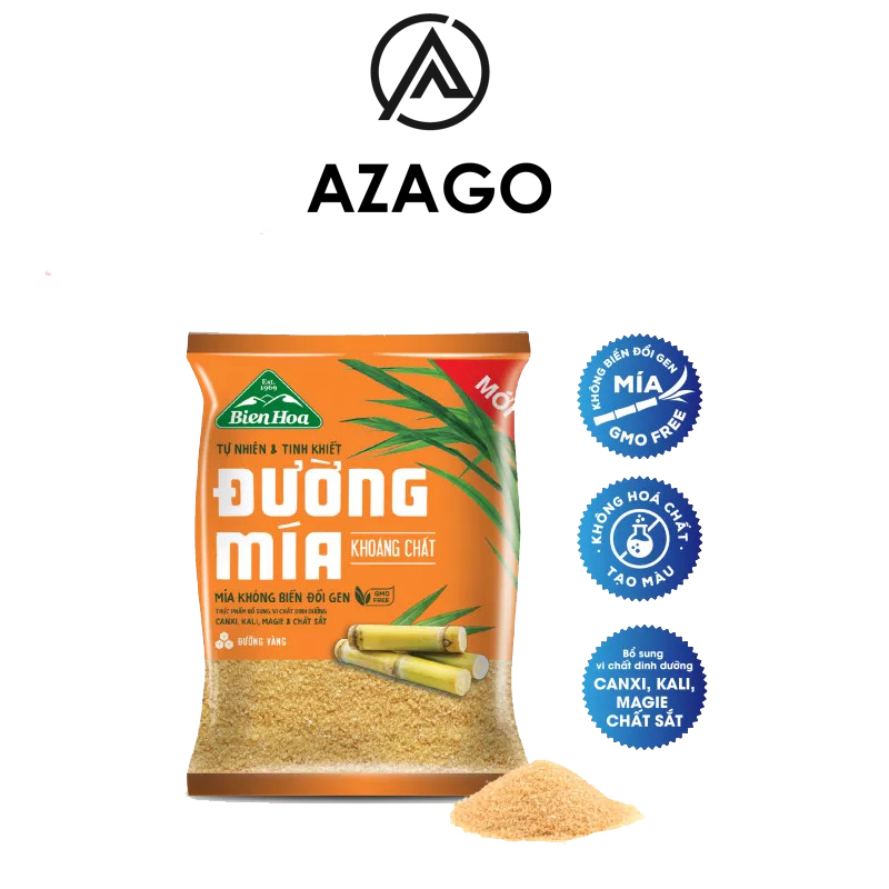 Đường mía khoáng chất Biên Hòa 1kg DK01 -AZAGO
