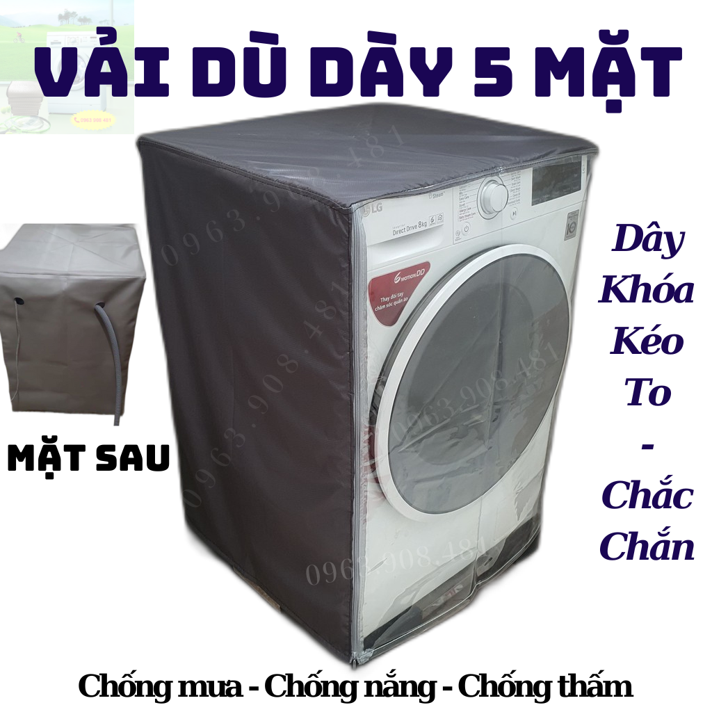 Áo Trùm Vỏ Bọc Máy Giặt Cửa Ngang