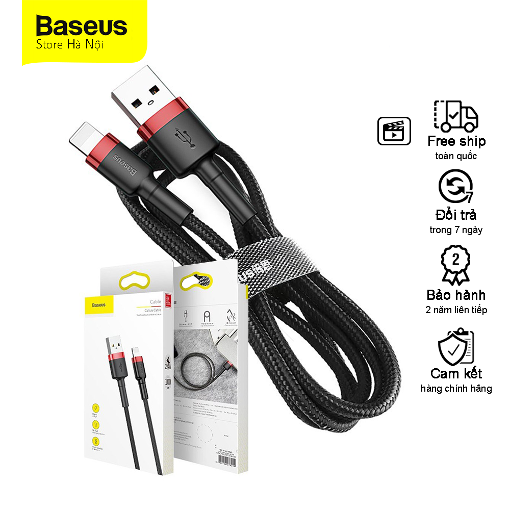 Cáp sạc nhanh bọc dù baseus dây sạc bọc dù iphone samsung oppo đầu Type C Lightning Micro USB