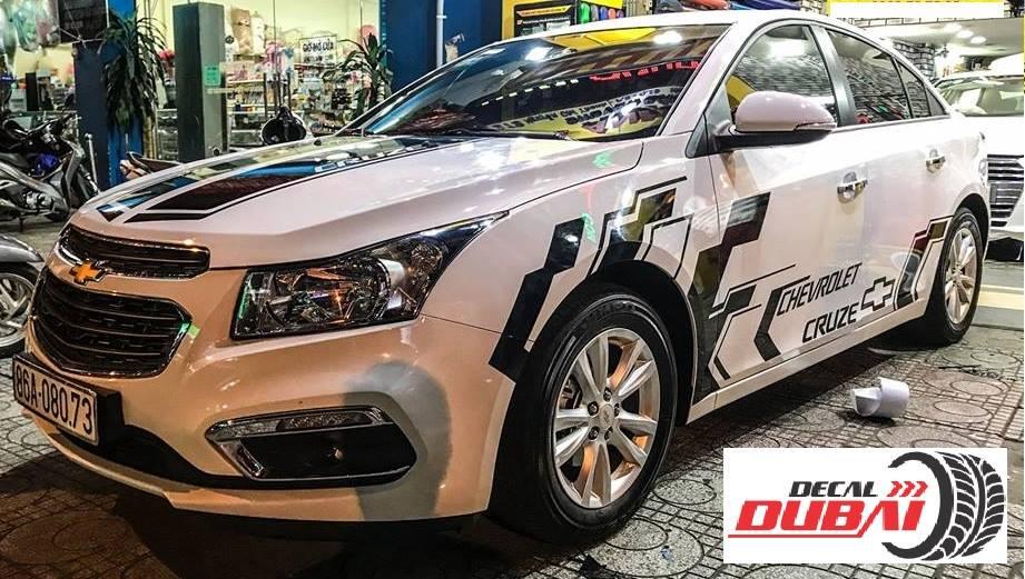 Tem dán sườn xe chevrolet cruze
