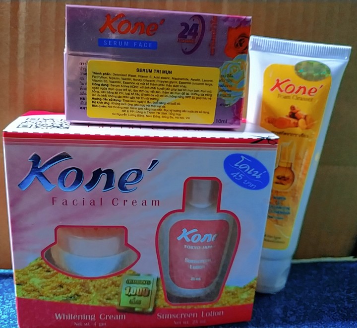 combo mụn kone(kem+serum+srm)