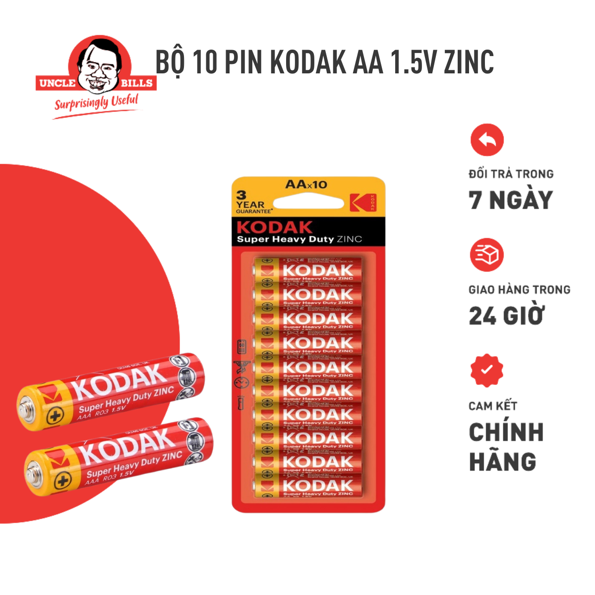 Bộ 10 pin kodak aa ubl ib0145