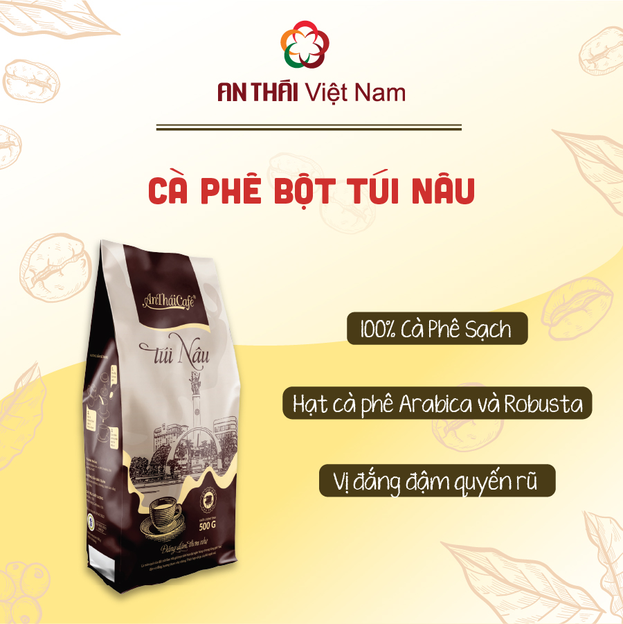 Cà Phê Bột An Thái Túi Nâu 500g - AnTháiCafé