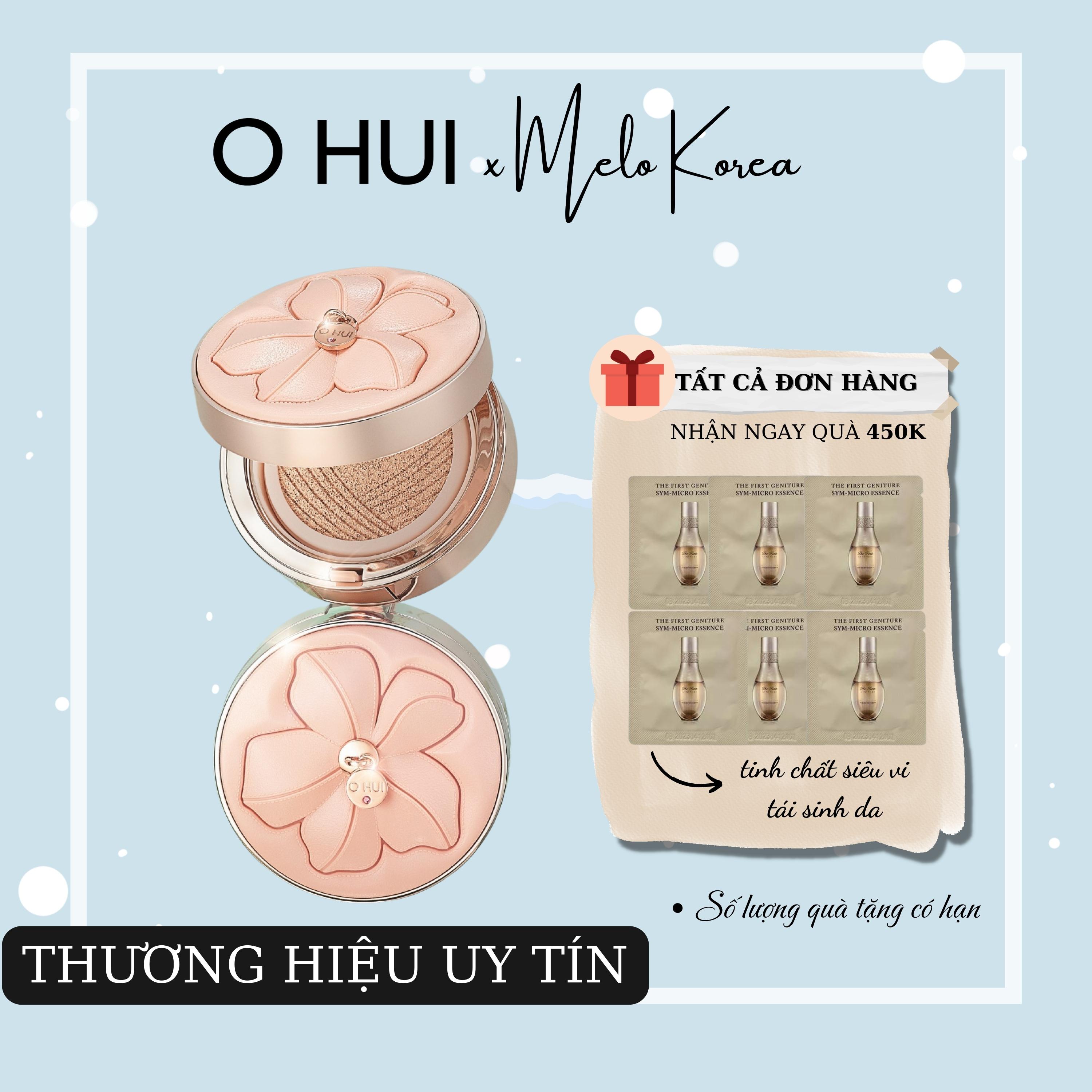 Phấn nước che khuyết điểm và nâng cơ vượt trội o hui ultimate cover lifting cushion spf50+ pa+++ - phiên bản giới hạn flower edition - melo cosmetic