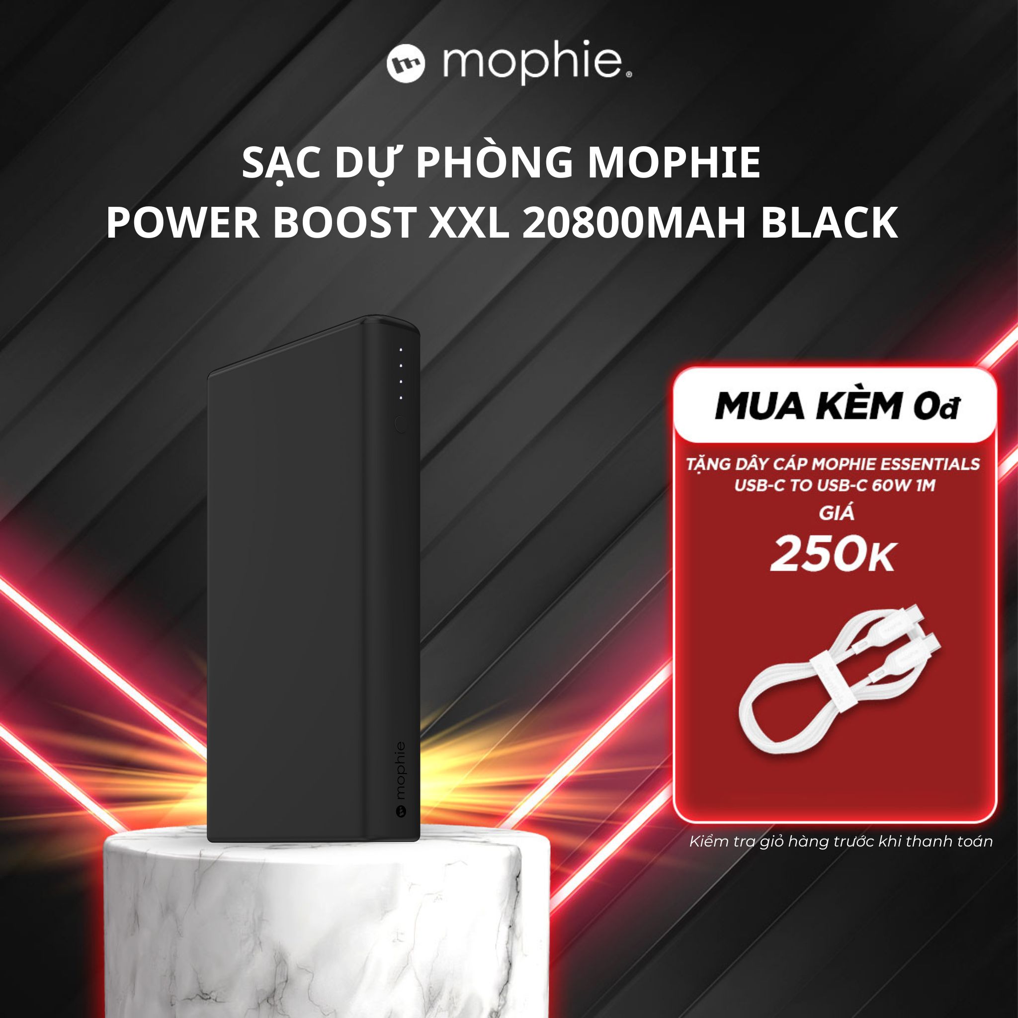 Pin sạc dự phòng mophie power boost xxl 20800mah 4083