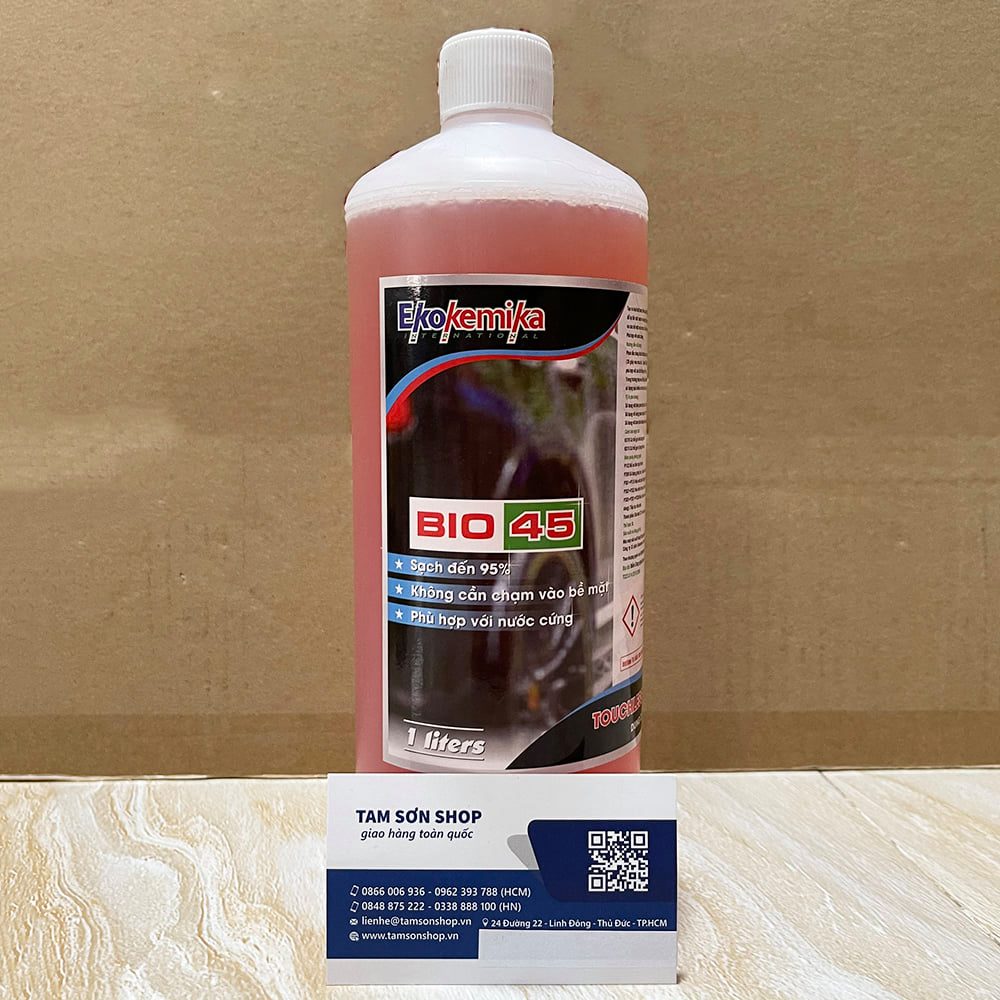 Xà Bông Không Chạm Rửa Xe Ô Tô Cao Cấp Bio 45 - 1L