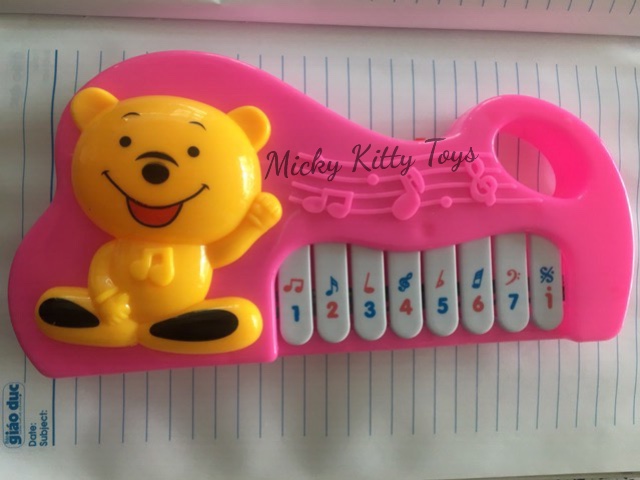 Đàn piano gấu pooh kitty cho bé