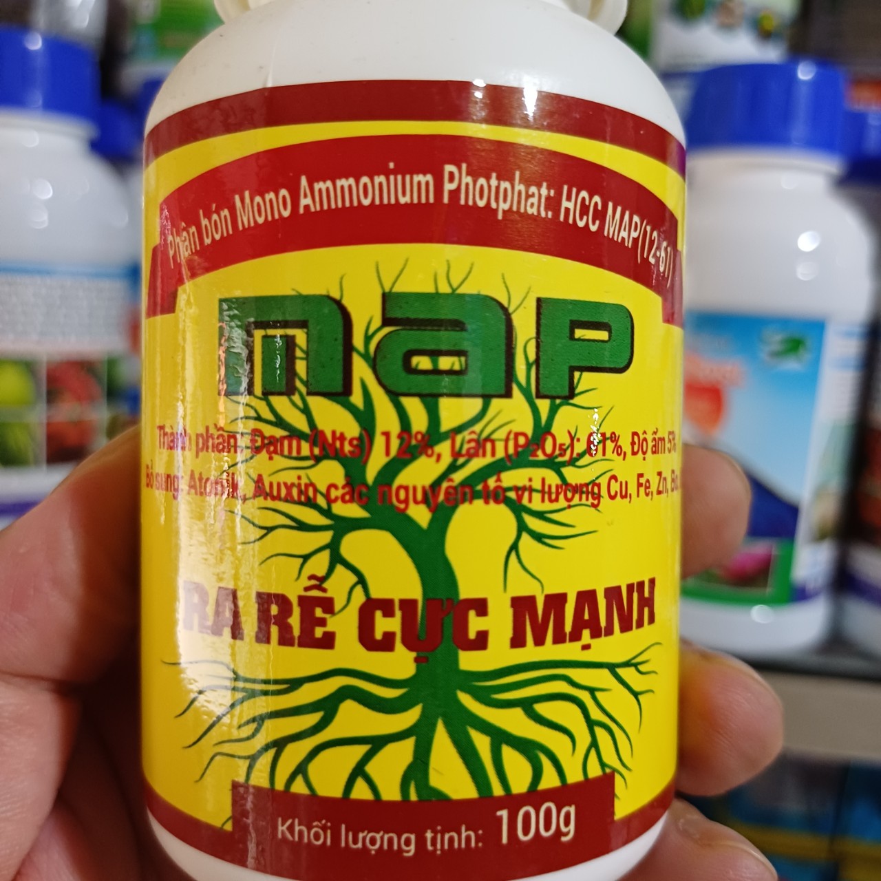Thuốc kích rễ cho hoa cây cảnh MAP 100g, ra rễ cực mạnh