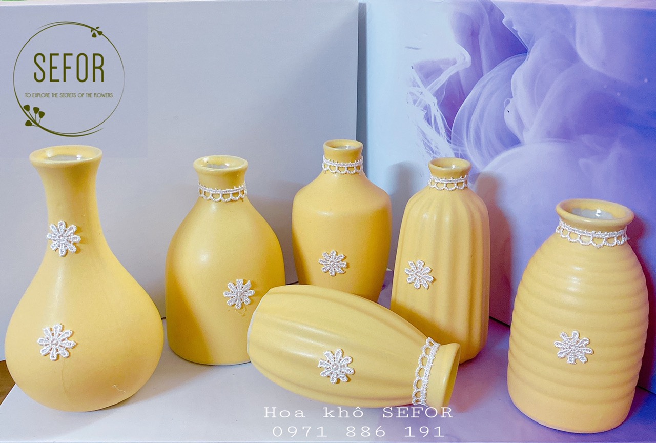 Bình gốm decor, bình gốm Bát Tràng decor cắm hoa trang trí phong cách retro, Vintage