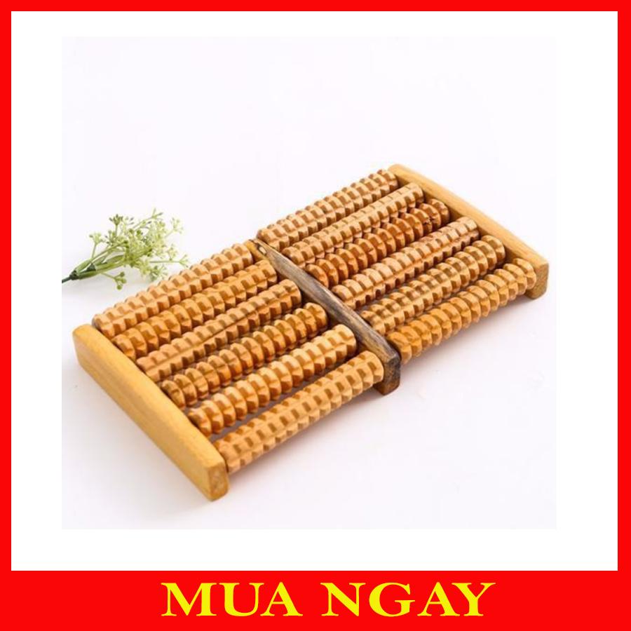 Bàn lăn massage chân bằng gỗ 6 hàng - ms.sp001154-bvt