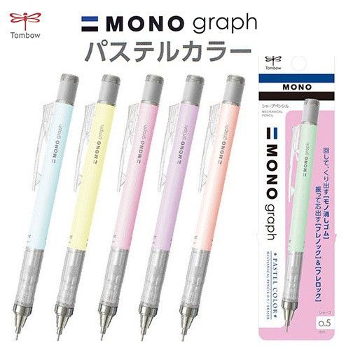 Tombow Mono Graph Mechanical Shaker Pencil 0.5 màu Pastel-Dụng cụ vẽ Tâm Tâm