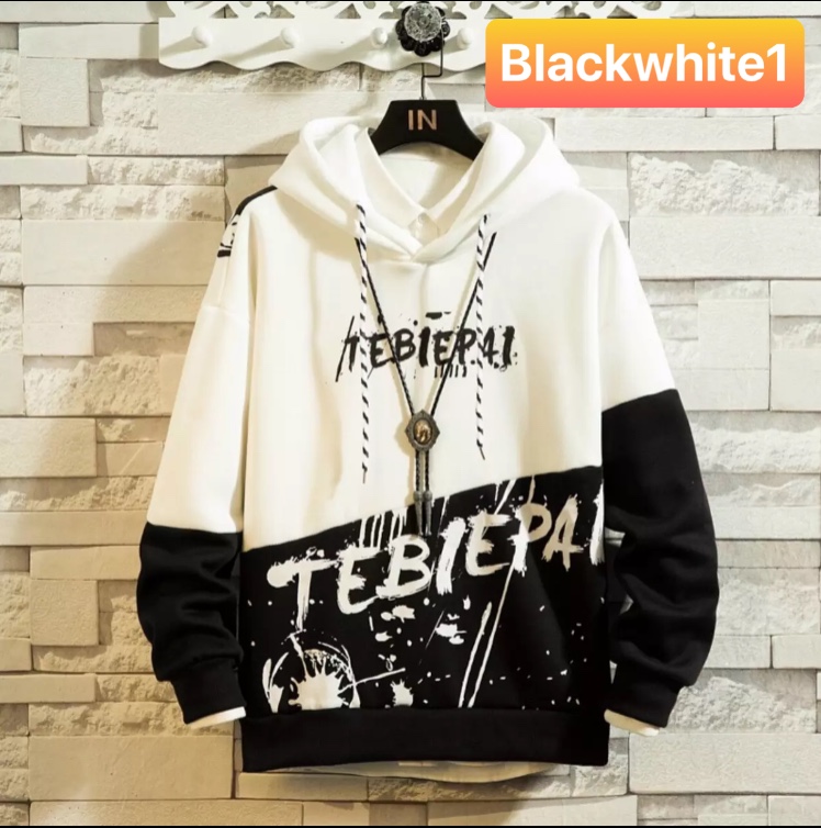 ÁO KHOÁC NAM HOODIE TEBIEPAL CỰC CHẤT CAO CẤP KHÔNG XÙ LÔNG TRẺ TRUNG NĂNG ĐỘNG BLACKWHITE1