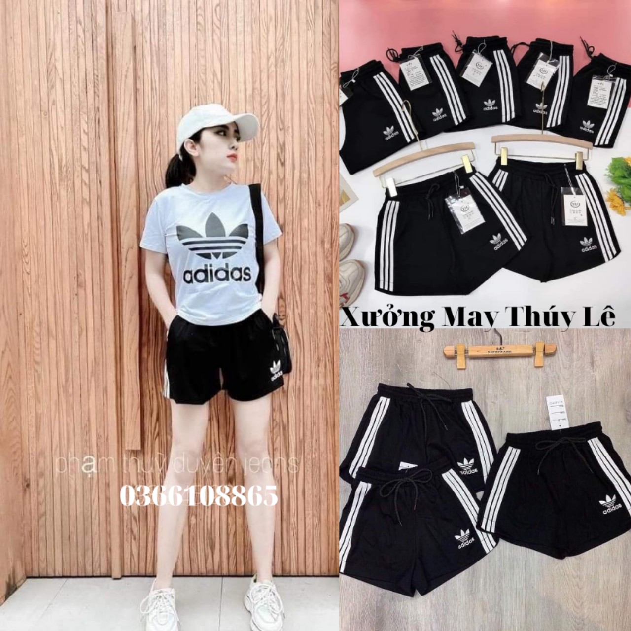 Quần short 3 sọc adidas quần đùi thể thao umi fa46