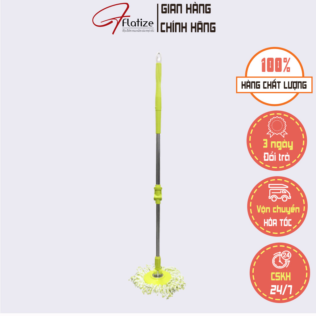 Cây lau nhà thông minh màu tươi sáng, cây lau được làm từ sợi bông cao cấp, có tác dụng hút các bụi bẩn